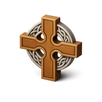 Celtic Sun Cross 3D icon