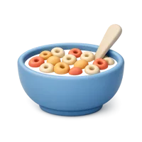 Cereal Bowl 3D icon
