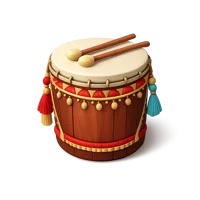 Ceremonial Drum 3D icon
