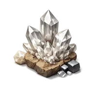 Cerussite Crystal 3D icon