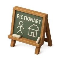 Chalkboard for Pictionary 3D icon