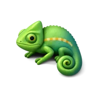Chameleon 3D icon