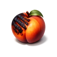Charred Peach 3D icon
