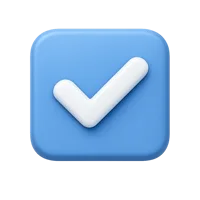 Check Button 3D icon