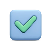 Checkbox 3D icon