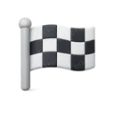 Checkered Flag 3D icon