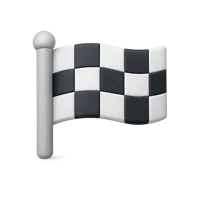 Checkered Flag 3D icon