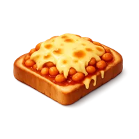 Cheesy Beans Toast 3D icon