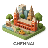 Chennai City 3D icon