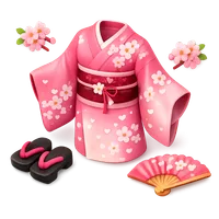 Cherry Blossom Kimono 3D icon