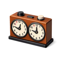 Orange Chess Clock 3D icon
