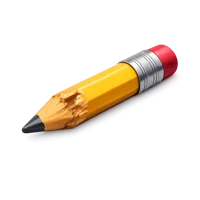 Chewed Pencil 3D icon