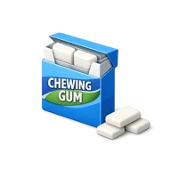 Blue Chewing Gum 3D icon
