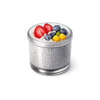 Chia Pudding 3D icon