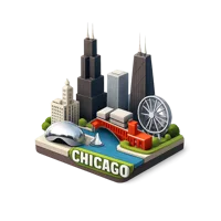 Chicago 3D icon