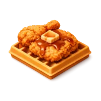 Chicken And Waffles 3D icon