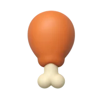 Chicken Drumstick 3D icon