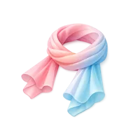 Chiffon Scarf 3D icon
