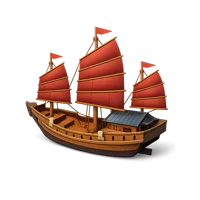 Chinese Junk Ship 3D icon