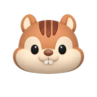 Chipmunk 3D icon
