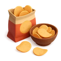 Chips 3D icon