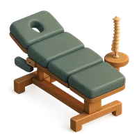 Chiropractor Table 3D icon