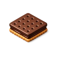 Chocolate Biscuit 3D icon