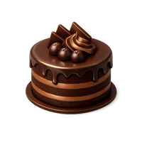 Chocolate Cake 3D icon