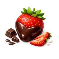 Chocolate Covered Strawberry 3D icon