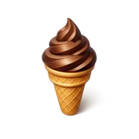 Chocolate Ice Cream 3D icon
