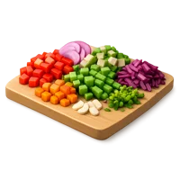 Chopped Vegetables 3D icon