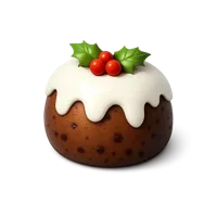 Christmas Pudding 3D icon