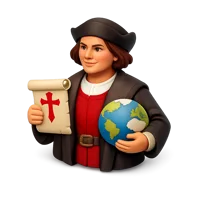 Christopher Columbus 3D icon