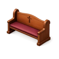 Church Pew 3D icon
