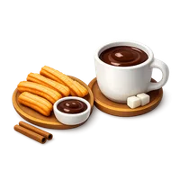 Churros And Hot Chocolate 3D icon