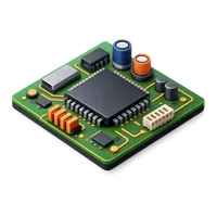 Green Circuit Board 3D icon