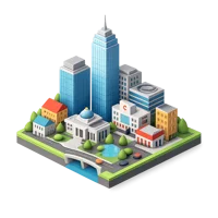 Blue City 3D icon