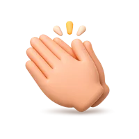 Clapping Hands 3D icon