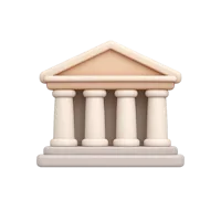 Classical Building 3D icon