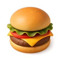 Classic Cheeseburger 3D icon