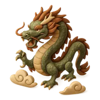 Classic Chinese Dragon 3D icon