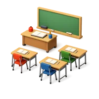 Classroom 3D icon