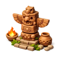Clay Totem 3D icon