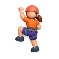 Climbing Woman 3D icon
