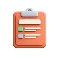 Clipboard 3D icon