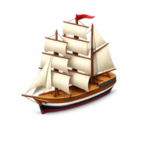 Clipper Ship 3D icon