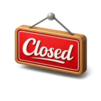 Closed Sign 3D icon