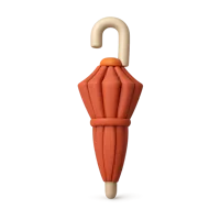 Closed Umbrella 3D icon