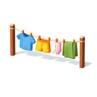 Clothesline 3D icon