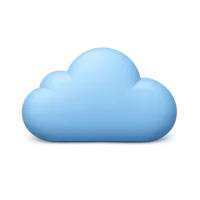 Cloud 3D icon